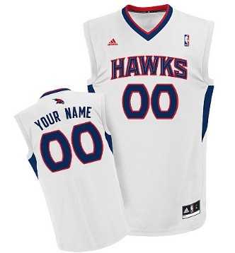 Men & Youth Customized Atlanta Hawks White Jersey